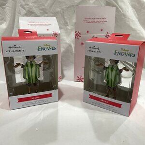 Lot of 2 Disney Encanto Bruno Hallmark Christmas Tree Ornaments in Retail Box